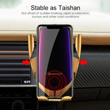 Load image into Gallery viewer, Smart Phone Holder + Fast Wireless Charger + GPS Locator + Infrared Sensors + Bluetooth + Automatic Smart Induction Clamping + Power Protection - Mega Discount Store Ghana