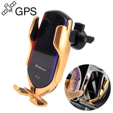 Load image into Gallery viewer, Smart Phone Holder + Fast Wireless Charger + GPS Locator + Infrared Sensors + Bluetooth + Automatic Smart Induction Clamping + Power Protection - Mega Discount Store Ghana
