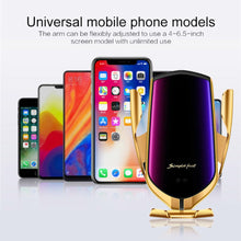 Load image into Gallery viewer, Smart Phone Holder + Fast Wireless Charger + GPS Locator + Infrared Sensors + Bluetooth + Automatic Smart Induction Clamping + Power Protection - Mega Discount Store Ghana