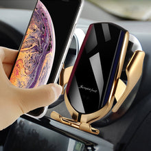 Load image into Gallery viewer, Smart Phone Holder + Fast Wireless Charger + GPS Locator + Infrared Sensors + Bluetooth + Automatic Smart Induction Clamping + Power Protection - Mega Discount Store Ghana