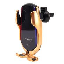 Load image into Gallery viewer, Smart Phone Holder + Fast Wireless Charger + GPS Locator + Infrared Sensors + Bluetooth + Automatic Smart Induction Clamping + Power Protection - Mega Discount Store Ghana