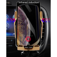 Load image into Gallery viewer, Smart Phone Holder + Fast Wireless Charger + GPS Locator + Infrared Sensors + Bluetooth + Automatic Smart Induction Clamping + Power Protection - Mega Discount Store Ghana