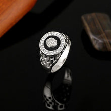Load image into Gallery viewer, Hip Hop 18K Gold Plated Lion Head Rhinestone Ring (Silver) - Mega Discount Store Ghana