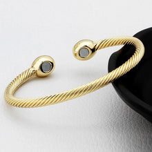 Load image into Gallery viewer, Style Female Brass-plating Jewelry Silver Garlic Magnetic Health Open Bracelet - Mega Discount Store Ghana