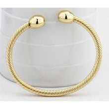 Load image into Gallery viewer, Style Female Brass-plating Jewelry Silver Garlic Magnetic Health Open Bracelet - Mega Discount Store Ghana