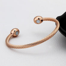 Load image into Gallery viewer, Style Female Brass-plating Jewelry Silver Garlic Magnetic Health Open Bracelet - Mega Discount Store Ghana
