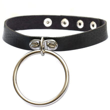 Load image into Gallery viewer, Punk O-shaped Big Ring Popular Leather Necklace Collar, Random Color Delivery - Mega Discount Store Ghana