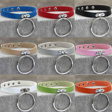 Load image into Gallery viewer, Punk O-shaped Big Ring Popular Leather Necklace Collar, Random Color Delivery - Mega Discount Store Ghana