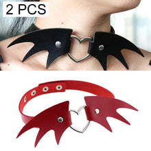 Load image into Gallery viewer, Punk Style Fashion Demon Wing Styling Leather Necklace Collar, Random Color Delivery - Mega Discount Store Ghana