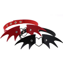 Load image into Gallery viewer, Punk Style Fashion Demon Wing Styling Leather Necklace Collar, Random Color Delivery - Mega Discount Store Ghana