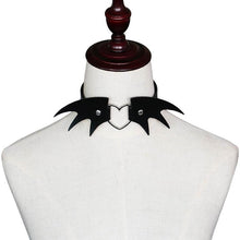 Load image into Gallery viewer, Punk Style Fashion Demon Wing Styling Leather Necklace Collar, Random Color Delivery - Mega Discount Store Ghana