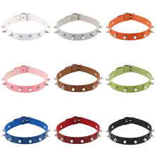 Load image into Gallery viewer, Punk Style Fashion Street Dance Rock Leather Rivet Necklace Collar, Random Color Delivery - Mega Discount Store Ghana
