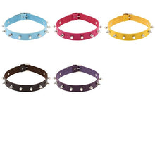 Load image into Gallery viewer, Punk Style Fashion Street Dance Rock Leather Rivet Necklace Collar, Random Color Delivery - Mega Discount Store Ghana