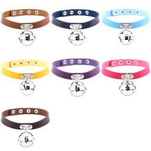 Load image into Gallery viewer, Punk Style Rock Leather Collar Bell Female Clavicle Neck Necklace, Random Color Delivery - Mega Discount Store Ghana
