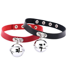Load image into Gallery viewer, Punk Style Rock Leather Collar Bell Female Clavicle Neck Necklace, Random Color Delivery - Mega Discount Store Ghana