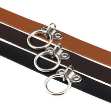 Load image into Gallery viewer, Punk Style Rivets Heart Lock Collar Fashion Trendy Leather Necklace, Random Color Delivery - Mega Discount Store Ghana