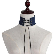 Load image into Gallery viewer, Retro Burr Tie Bowknot Collar Fashion Wide Collar Bone Necklace, Random Color Delivery - Mega Discount Store Ghana