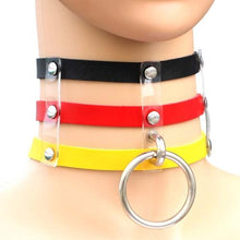 Load image into Gallery viewer, Harajuku Fashion Punk Gothic Rivets Collar Hand 3-rows Caged Leather Collar Necklace - Mega Discount Store Ghana