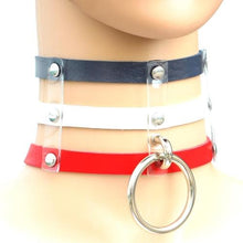 Load image into Gallery viewer, Harajuku Fashion Punk Gothic Rivets Collar Hand 3-rows Caged Leather Collar Necklace - Mega Discount Store Ghana