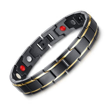 Load image into Gallery viewer, Stainless Steel + Plating Magnet Bracelet Chinese Buddhism Religious Six Word Memoirs Jewelry - Mega Discount Store Ghana