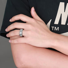 Load image into Gallery viewer, Retro Ring Stainless Steel + Cubic Zirconia Steel Color Ring - Mega Discount Store Ghana