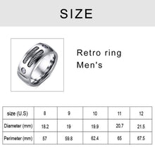 Load image into Gallery viewer, Retro Ring Stainless Steel + Cubic Zirconia Steel Color Ring - Mega Discount Store Ghana