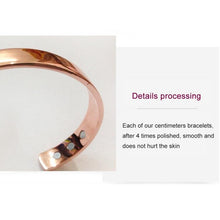 Load image into Gallery viewer, Style Lovers Open Bracelet Rose Red Copper Color Magnetic Health Bracelet, Size: 8mm*17cm - Mega Discount Store Ghana