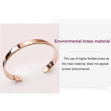 Load image into Gallery viewer, Style Lovers Open Bracelet Rose Gold Plating Magnetic Health Bracelet, Size: 8mm*17cm - Mega Discount Store Ghana