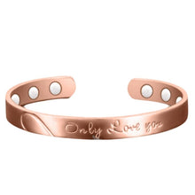 Load image into Gallery viewer, Style Lovers Open Bracelet Environmental Plating Red Copper Color Magnetic Health Bracelet - Mega Discount Store Ghana