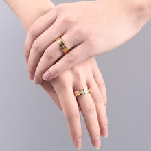 Load image into Gallery viewer, Fashion 18K Plating Golden Ring High Polished Stainless Steel Lovers Ring - Mega Discount Store Ghana