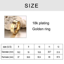 Load image into Gallery viewer, Fashion 18K Plating Golden Ring High Polished Stainless Steel Lovers Ring - Mega Discount Store Ghana