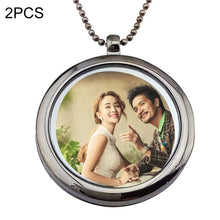 Load image into Gallery viewer, Unisex Valentines Day Gift Personalized Round Photo Pendant Chain Necklace - Mega Discount Store Ghana