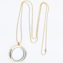 Load image into Gallery viewer, Unisex Valentines Day Gift Personalized Round Photo Pendant Chain Necklace - Mega Discount Store Ghana