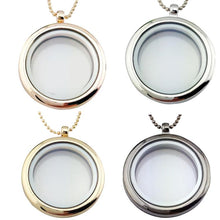 Load image into Gallery viewer, Unisex Valentines Day Gift Personalized Round Photo Pendant Chain Necklace - Mega Discount Store Ghana