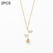 Load image into Gallery viewer, Valentines Day Gift Rose Flower Pendant Jewelry Chain Necklace - Mega Discount Store Ghana