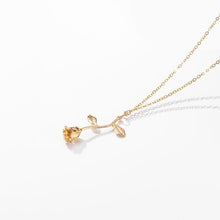 Load image into Gallery viewer, Valentines Day Gift Rose Flower Pendant Jewelry Chain Necklace - Mega Discount Store Ghana