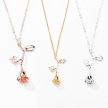 Load image into Gallery viewer, Valentines Day Gift Rose Flower Pendant Jewelry Chain Necklace - Mega Discount Store Ghana