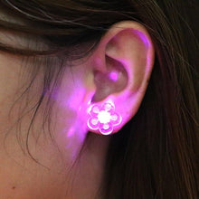 Load image into Gallery viewer, Fashion Plum Blossom LED Earrings Glowing Light Up Earring Stud(Orange) - Mega Discount Store Ghana