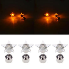 Load image into Gallery viewer, Fashion Five-pointed Star Shape LED Earrings Glowing Light Up Earring Stud(Orange) - Mega Discount Store Ghana