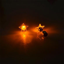 Load image into Gallery viewer, Fashion Five-pointed Star Shape LED Earrings Glowing Light Up Earring Stud(Orange) - Mega Discount Store Ghana