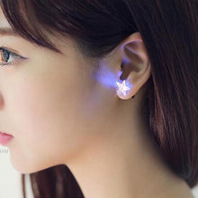 Load image into Gallery viewer, Fashion Five-pointed Star Shape LED Earrings Glowing Light Up Earring Stud(Orange) - Mega Discount Store Ghana