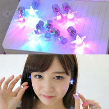 Load image into Gallery viewer, Fashion Five-pointed Star Shape LED Earrings Glowing Light Up Earring Stud(Orange) - Mega Discount Store Ghana