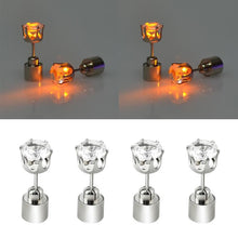 Load image into Gallery viewer, Fashion LED Earrings Glowing Light Up Diamond Earring Stud(Orange) - Mega Discount Store Ghana