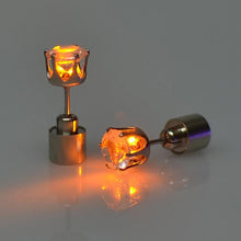 Load image into Gallery viewer, Fashion LED Earrings Glowing Light Up Diamond Earring Stud(Orange) - Mega Discount Store Ghana
