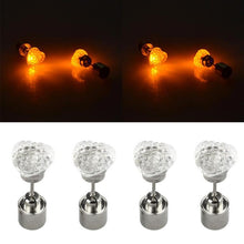 Load image into Gallery viewer, Fashion Heart Shape LED Earrings Glowing Light Up Earring Stud(Orange) - Mega Discount Store Ghana