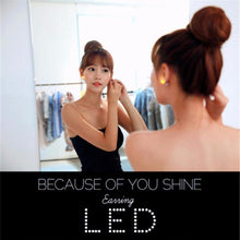 Load image into Gallery viewer, Fashion Round Shape LED Earrings Glowing Light Up Earring Stud(Orange) - Mega Discount Store Ghana