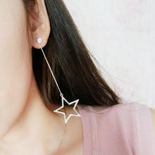 Load image into Gallery viewer, Fashion Tassel Rhinestone Five-pointed Star Pendant Alloy Earrings - Mega Discount Store Ghana
