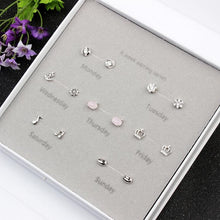 Load image into Gallery viewer, 14 PCS Wild Match A Week Monday to Sunday Different Style Earrings, Random Style Delivery - Mega Discount Store Ghana