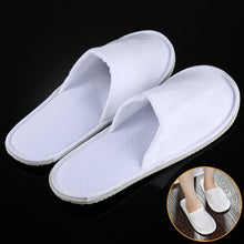 Load image into Gallery viewer, 10 Pairs Hotel Supplies Portable Disposable Travel Slippers, Length: 26cm(White) - Mega Discount Store Ghana