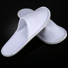 Load image into Gallery viewer, 10 Pairs Hotel Supplies Portable Disposable Travel Slippers, Length: 26cm(White) - Mega Discount Store Ghana